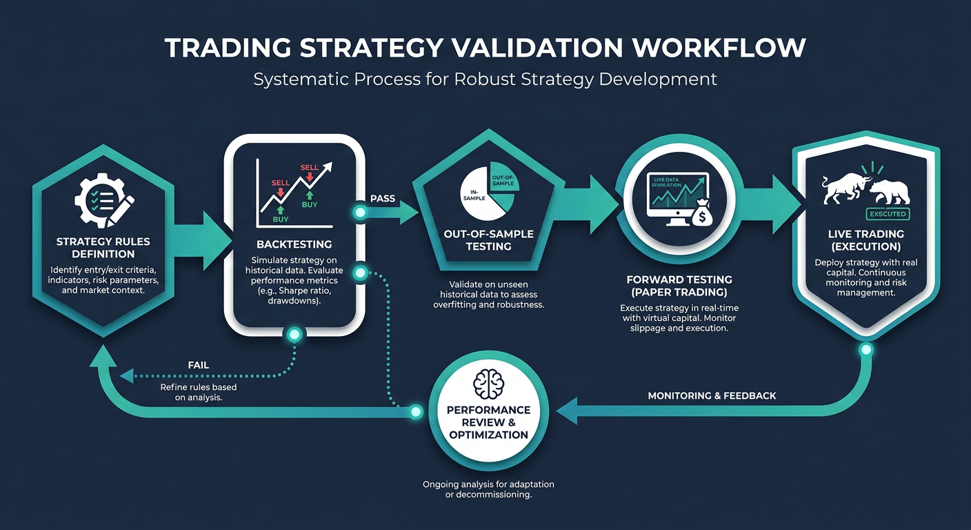 Trading strategy validation workflow